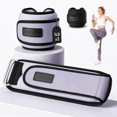 Ankle Wrist Weights for Women&Men1Lb/2Lb-of 2 Small Size-Arm Leg Weight Set - color: Purple, size: 1lb x2