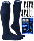 SB SOX Compression Socks for Men & Women (20-30mmHg) - color: Solid Navy, size: Small