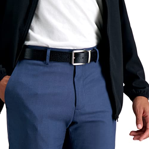 Calvin Klein Men’s Reversible Leather Belt - 2‑in‑1 Versatile Modern Style - color: Dark Black/Dark Black, size: X-Large (42-44)