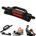 Electric Rolling Massager with Red Light, 6-Speed Percussive Massage Roller for Muscle Recovery, Rechargeable Rolling Massager with Hands-Free Base, for Arm, Back, Abdomen Leg & Foot
