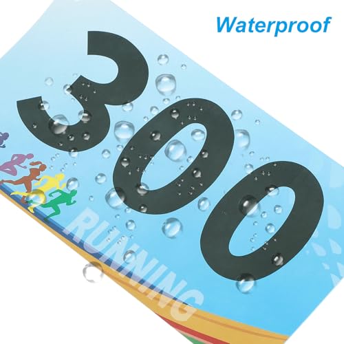 PATIKIL Tearproof Running Bib Numbers, Race Competitor Numbers - size: 7x4 Inch, style: 201-300