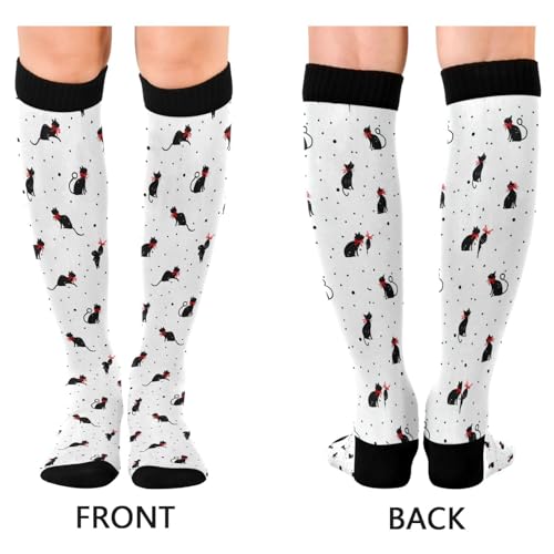 Wusikd Pirate Skulls Compression Socks for Women and Men Circulation Cute Long Socks for Athletic Running 1 - color: Multi 32