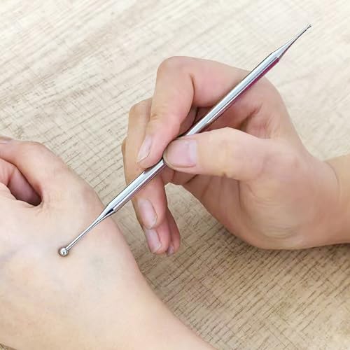 BYYDDIY Stainless Steel Dual Head Facial Reflexology Tool Set (6.3 inch) - style: 6.3 inch