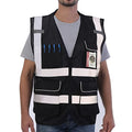 Neopelta Reflective Safety Vest for Men Women with Pockets, Black Mesh S - color: Black, size: Small