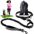 SparklyPets Hands Free Dog Leash, Medium & Large Breeds (Gray, 1 Dog) - color: Gray, size: 1 dog M/L