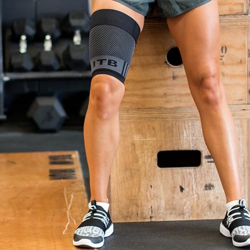 OS1st QS4 Compression Quad/Hamstring Sleeve with Iliotibial Band Brace for ITBS, hamstring pulls and weak quads and thighs - size: X-Large