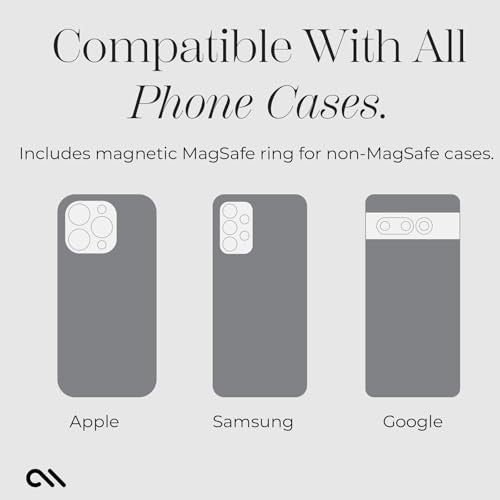 Case-Mate Magnetic Phone Holder Strap for Water Bottles & Tumblers - Black