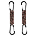 BRAVESHINE Paracord Keychain Carabiner Clip | D Ring Hanger Lanyard Hook - color: Camo