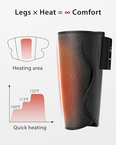 CINCOM Cordless Leg Massager with Heat and Air Compression - style: Heated