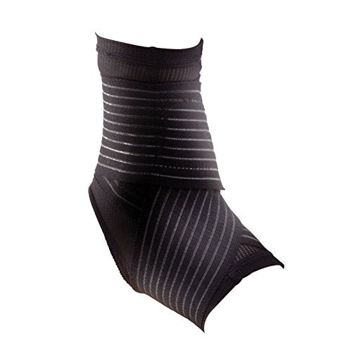 DonJoy Performance Figure 8 Ankle Sleeve with Straps for Moderate Support - Ankle Sprains, Strains, Inflammation, Swelling, Pain - size: Large