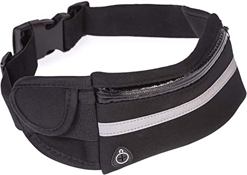 Armear Travel Belt Money Waist Pack - Hidden Waterproof Anti Theft Passport Security Fanny Pouch Wallet for Running Men Women