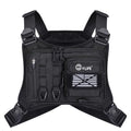 CVLIFE Chest Bag for Men, Outdoor Adjustable Running Vest with Gear Holster