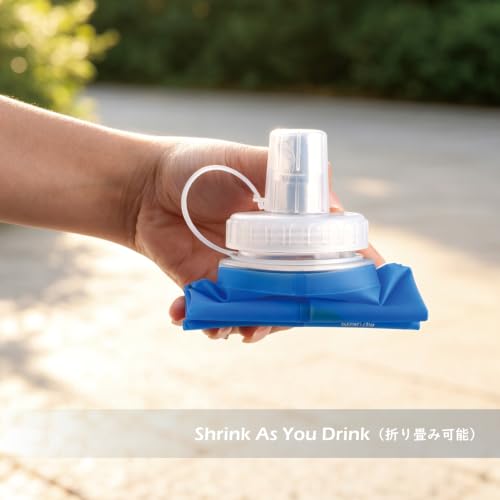 TRIWONDER Collapsible Flask Soft Folding Water Bottles - Large Mouth for Easy Filling - BPA-Free Hydration Bottle Ideal for Running Hiking Cycling Climbing (02# 500ml - Pack of 2) - color: 500ml/16.9oz - Wide Mouth Cap - Pack of 2