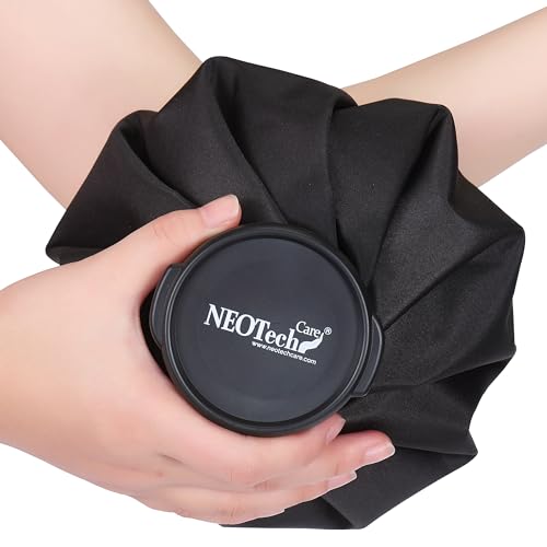 Neotech Care Ice Bag with Screw Top Lid (Black, 8 inch) - color: Black, size: 8 Inch