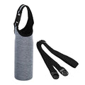 PATIKIL Water Bottle Sling Bag, Neoprene Portable Insulated Bottle Holder Carrier with Removable Adjustable Shoulder Straps - color: Gray