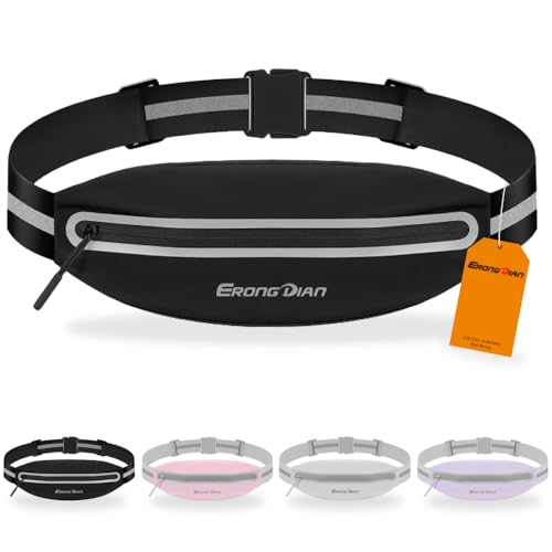 Slim Running Belt, Water Resistant Fanny Pack for Men Women Black - color: 01 - Black