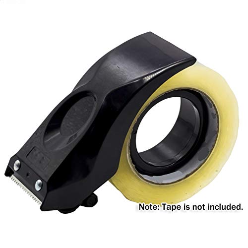 Easy-Mount 2 Inch Tape Gun Dispenser Packing Packaging Sealing Cutter Black Handheld Warehouse Tools
