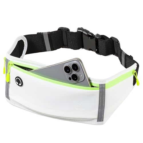 Running Belt Slim Fanny Pack Jogging Pouch Phone Holder Waist Pack - White - color: C White