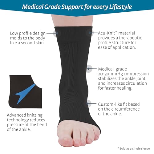 medi Seamless Knit Ankle Support - sprains, rheumatic & osteoarthritis condition - color: Beige, size: X-Large