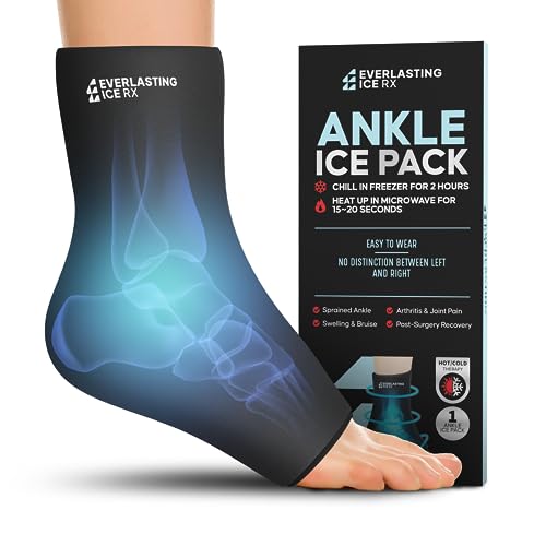 Ankle Ice Pack Wrap, Reusable Gel Cold Compression for Plantar Fasciitis - style: S-M