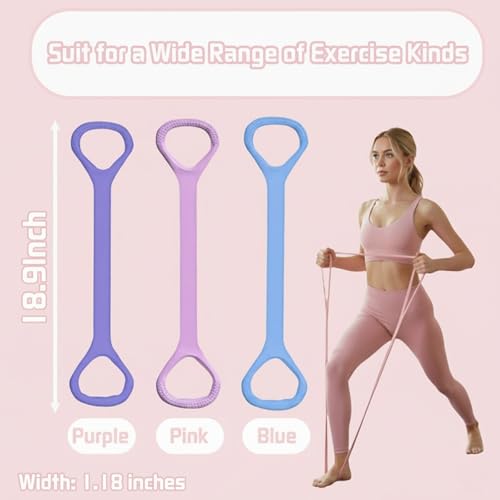Figure 8 Fitness Resistance Band for Women - color: Purple
