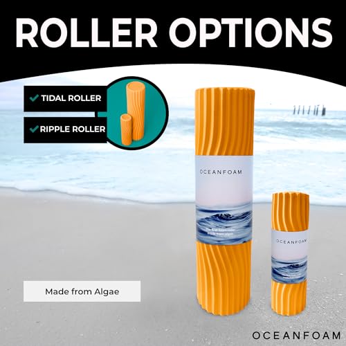 Oceanfoam Tidal Roller - Muscle Massage Foam Roller for Exercise (Gold) - color: Gold