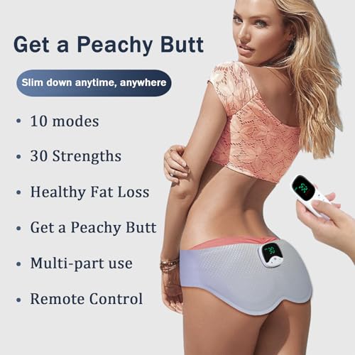 Smart Hip Glute Trainer for Butt, Wearable Butt Lifting Machine, Massager with 10 Modes