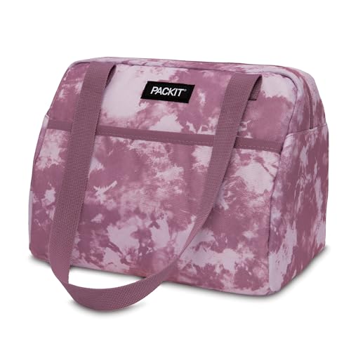 PackIt Freezable Hampton Lunch Bag, Mulberry Tie Dye, 5L (Pack of 12) - color: Mora (Mulberry Tie Dye)