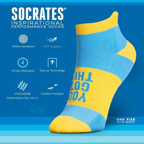 Gone For a Run Motivational Ankle Running Socks - Affirmation Runners Gifts - color: You Got This