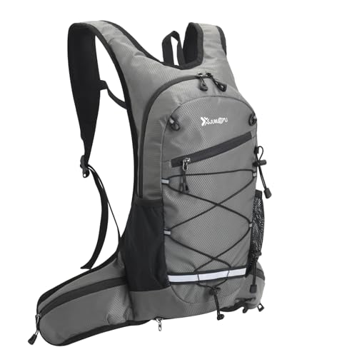 Azarxis Hiking Hydration Pack Running Backpack Lightweight Daypack Vest for Women Men Marathon Cycling Biking Trail Race Jogging Rave (Gray) - color: #1 Dray – 18l Backpack (No Water Bladder)