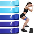 Resistance Bands for Working Out, 5 Levels Elastic Exercise Bands - color: Blue