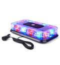 LUMENIX 12 Inch Rooftop Strobe Beacon Light Bar, Red Blue - color: Red Blue