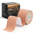 Kinesiology Tape, Elastic Latex-Free Sports and Athletic Support, 1 Roll - color: Beige