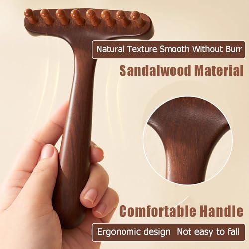 OULIGET Wood Gua Sha Massage Tools Set,Scraping Scalp Comb,Scraping Natural Wooden Gua Sha Tool for Headache,Back,Neck,Shoulder Relaxation,Neck Massage Comb. - style: Neck Massage Comb