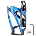 ROCKBROS Bike Water Bottle Holder Ultralight Bottle Cages with Screws Tool - color: Blue-Black, size: Standard