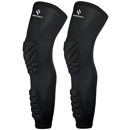 Knee Calf Padded 2 Pack Compression Leg Sleeve Shin Protective Support - size: X-Large