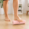 Foot Massager Roller Tool Plantar Fascia Massage Roller Textured Foot Care Arch Muscle Rolling Tool Home Office Use - color: Pink