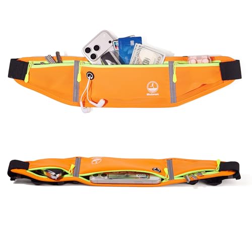Running Belt Slim Fanny Pack Jogging Pouch Phone Holder Waist Pack - Orange - color: H Orange
