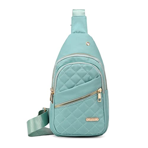AOSTIHOT Crossbody Sling Bag Small Sling Backpack for Women, Chest Daypack Crossbody Shoulder for Travel Sport Running Hiking Green - color: Green