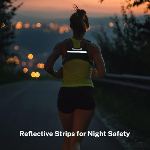 NOOLA Running Chest Pack, Running Vest for Men Women with Reflective Back