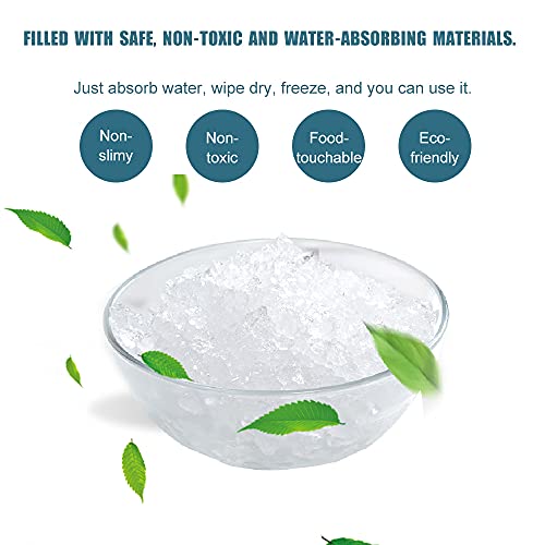 Reusable Dry Ice Packs for Shipping & Storage - Long Lasting Cold Packs for Lunch Box & Coolers - Ideal for Frozen Food & Drinks - style: 13"x14" 6 pcs(24 cells)