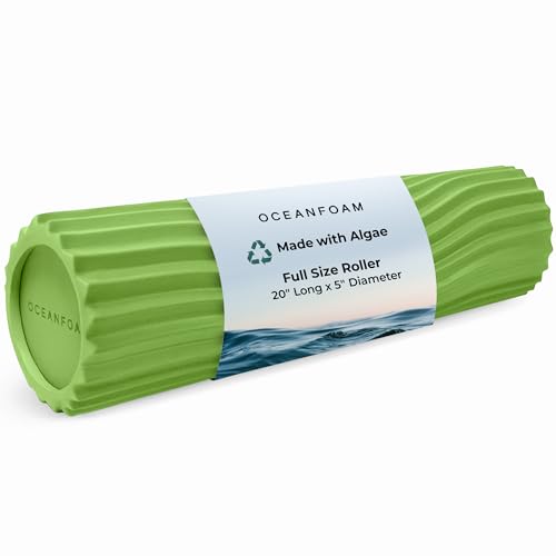 Oceanfoam Tidal Roller - Massage Foam Roller for Exercise (Algae Green) - color: Algae Green