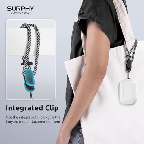 SURPHY 2 Pack Phone Lanyard, Phone Wrist Strap for Case, Camera Wrist Strap - color: Black & Gray