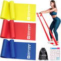 Resistance Bands Set, Exercise Bands for Physical Therapy, Pilates, Yoga - color: 1-Yellow,Red,Blue, size: 4.9FT