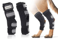 Dog Leg Braces for Back Legs, Canine Hock Brace for Rear Legs with Metal Strips and Safety Reflective Straps, Joint Warps Support Help Hind Legs Injuries Sprains Arthritis (1 Pair) - size: Small（1Pair）