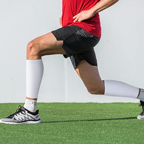 Sintege 3 Pairs Calf Compression Sleeves Women Men, M, Black,White,Gray - color: Black, White, Gray, size: Medium