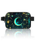 Moon Fanny Pack Fashion Belt Bag Lightweight Waist Pouch with Adjustable Strap Mini Crossbody Bags for Women Travel Sports Running - color: Light Green