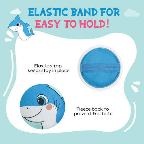 Large Kids Ice Packs for Boo Boos with Strap, 3 Packs Cute Reusable Hot Cold Gel Packs for Kid's Fever,Pain Relief,Wisdom Teeth,First Aid and Neck, Head, Arms, Legs Injuries - style: Shark + Alpaca + Bear