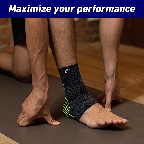Neo-G Ankle Compression Sleeve Sports – Active – Ankle Compression Sleeve for Running - Lightweight, Elastic, Helps with Strains, Weak Ankles, Injury Recovery, Ankle Swelling Relief - S - size: Small: 17 - 20 cm / 6.7 - 7.9 in