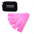 Mini Loop Bands 14x3 in, Latex Free, 3/5/10 Pack Sets - color: p. Fuchsia Pink HEAVY Loop Band 5 Pack